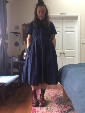 「working style」｜「アイテム（ブーツ）」を使った、hollergoblinさん（レディース・165cm）の夏コーディネート