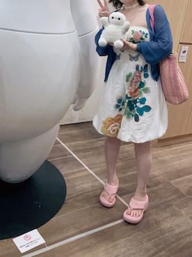 「Desigual（デシグアル）のアイテム（ワンピース/ドレス）」を使った、7seaさん（レディース・154cm）の夏コーディネート