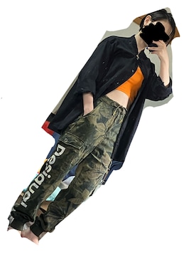 「Desigual（デシグアル）のアイテム（パンツ）」を使った、7seaさん（レディース・154cm）の夏コーディネート