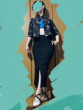 「MK MICHEL KLEIN（エムケーミッシェルクラン）のアイテム」を使った、7seaさん（レディース・154cm）の夏コーディネート