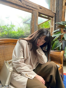「COCOON（コクーン）のアイテム」を使った、Ellis Lさん（レディース・156cm）の夏コーディネート