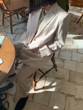 「COCOON（コクーン）のアイテム」を使った、Ellis Lさん（レディース・156cm）の夏コーディネート