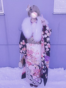 「成人式」｜れいれいさん（レディース・153cm）の夏コーディネート