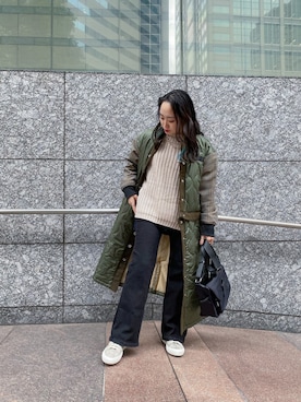 「Three Four Time（ｽﾘｰﾌｫｰﾀｲﾑ）のアイテム（その他アウター）」を使った、RIKAさん（レディース・146cm）の秋コーディネート