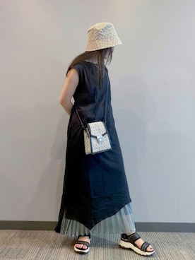 「Cepica（セピカ）のアイテム（帽子）」を使った、RIKAさん（レディース・146cm）の夏コーディネート