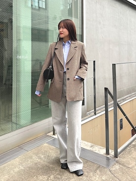 「青シャツ」｜sayakaさん（レディース・159cm）の秋コーディネート