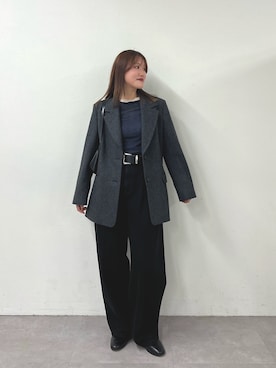 「アイテム（チョーカー）」を使った、sayakaさん（レディース・159cm）の冬コーディネート