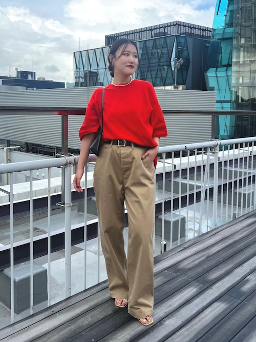 【美品】バイオ加工チノパンツ セール】バイオ加工チノパンツ（チノパンツ）｜Whim Gazette（ウィム