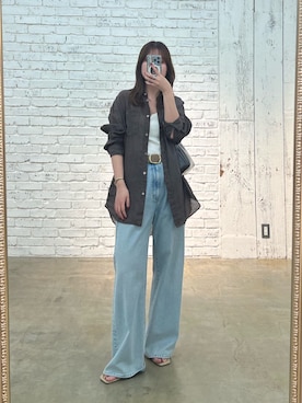 「Drawing Numbers（ドローイング ナンバーズ）のアイテム」を使った、sayakaさん（レディース・159cm）の春コーディネート