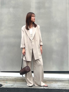 「NICOLAS LAINAS（ニコラスライナス）のアイテム」を使った、sayakaさん（レディース・159cm）の春コーディネート