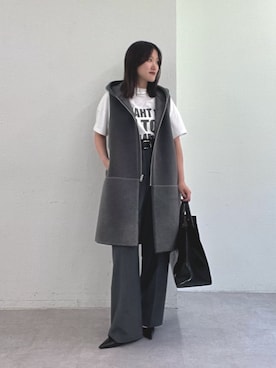 「ロングジレ」｜sayakaさん（レディース・159cm）の夏コーディネート