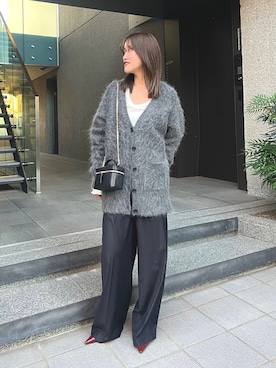 「アイテム（チョーカー）」を使った、sayakaさん（レディース・159cm）の冬コーディネート