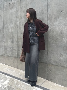 「アイテム（ジャケット/アウター）」を使った、sayakaさん（レディース・159cm）の秋コーディネート