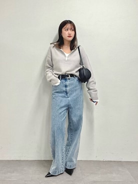 「アイテム（チョーカー）」を使った、sayakaさん（レディース・159cm）の秋コーディネート