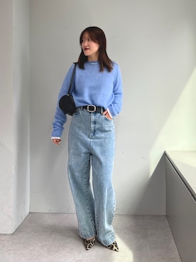 「アイテム（チョーカー）」を使った、sayakaさん（レディース・159cm）の冬コーディネート