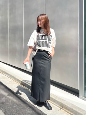 「Iラインスカート」｜sayakaさん（レディース・159cm）の春コーディネート