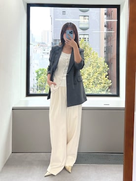 「アイテム（チョーカー）」を使った、sayakaさん（レディース・159cm）の冬コーディネート