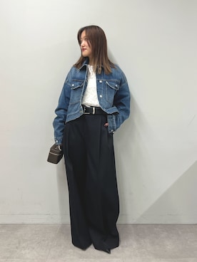 「アイテム（チョーカー）」を使った、sayakaさん（レディース・159cm）の冬コーディネート