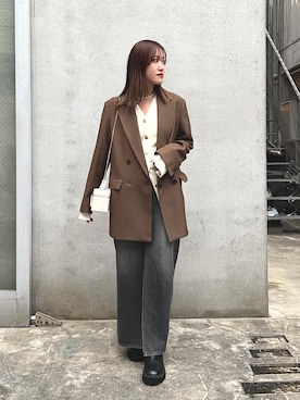 「THE PAUSE（ザ ポーズ）のアイテム」を使った、sayakaさん（レディース・159cm）の秋コーディネート