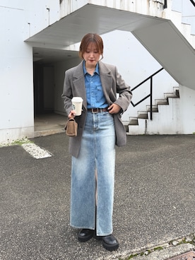 「Drawing Numbers（ドローイング ナンバーズ）のアイテム」を使った、sayakaさん（レディース・159cm）の秋コーディネート