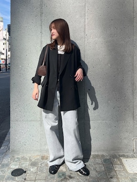 「THE PAUSE（ザ ポーズ）のアイテム」を使った、sayakaさん（レディース・159cm）の冬コーディネート