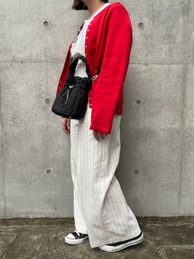 「コンバース ハイカット」｜「アイテム（オールインワン・サロペット）」を使った、jug_miscereさん（レディース・160cm）の秋コーディネート