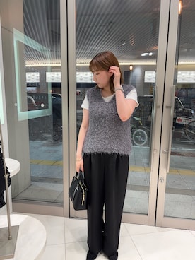 「キレイめコーデ」｜「アイテム（ハンドバッグ）」を使った、naoさん（レディース・162cm）の夏コーディネート
