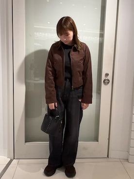 「イチ推しジャケットスタイル」｜「アイテム（その他アウター）」を使った、naoさん（レディース・162cm）の秋コーディネート