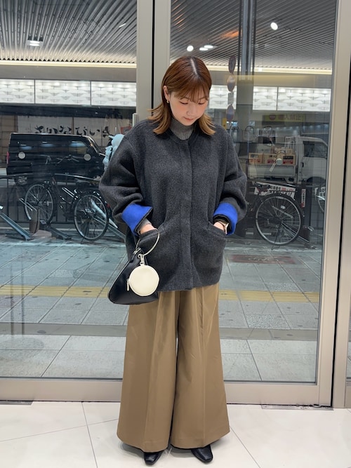 UN3D. バイカラーニットコート バイカラーニットコート（その他アウター）｜SENSE OF PLACE by