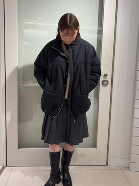 「SENSEOFPLACE」｜「アイテム（ジャケット/アウター）」を使った、naoさん（レディース・162cm）の冬コーディネート