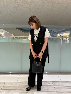 「アイテム（その他アウター）」を使った、naoさん（レディース・162cm）の夏コーディネート