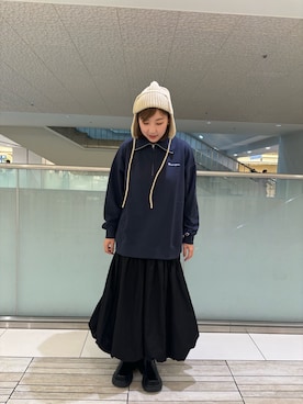 「Champion別注」｜なおさん（レディース・161cm）の秋コーディネート