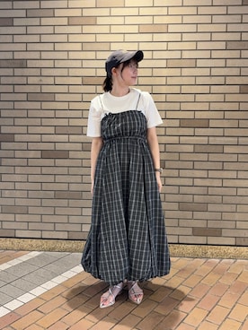 「センスオブプレイス」｜naoさん（レディース・161cm）の夏コーディネート