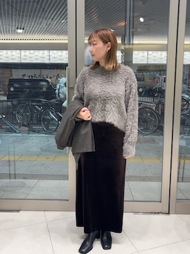 「トレンド秋素材コーデ」｜「アイテム（ジャケット/アウター）」を使った、naoさん（レディース・162cm）の秋コーディネート