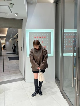 「アイテム（カバーオール）」を使った、naoさん（レディース・162cm）の秋コーディネート