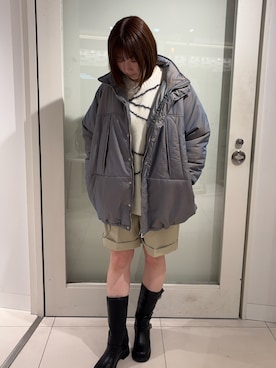 「アイテム（その他アウター）」を使った、naoさん（レディース・162cm）の冬コーディネート