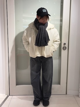 「冬の注目アウター」｜「アイテム（その他アウター）」を使った、naoさん（レディース・162cm）の秋コーディネート