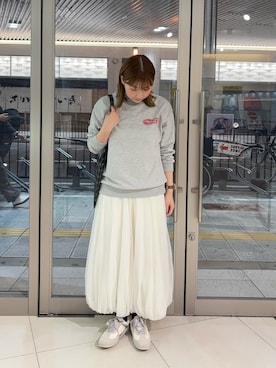 「SENSE OF PLACE by URBAN RESEARCH（センスオブプレイスバイアーバンリサーチ）のアイテム（トートバッグ）」を使った、naoさん（レディース・162cm）の秋コーディネート