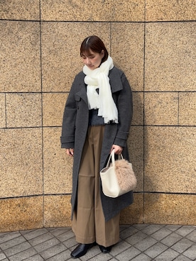 「SMELLY（スメリー）のアイテム」を使った、naoさん（レディース・162cm）の冬コーディネート