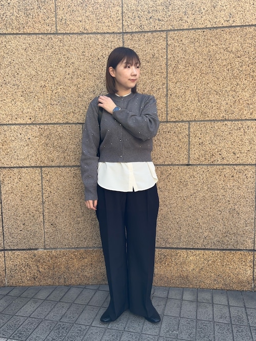 服/ファッション 118 セール】『洗濯可』ボールビーズカーディガン オフィス/オフィス