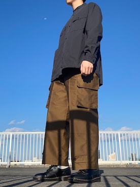 「m47」｜「アイテム（スラックス）」を使った、fuku97さん（メンズ・168cm）の秋コーディネート