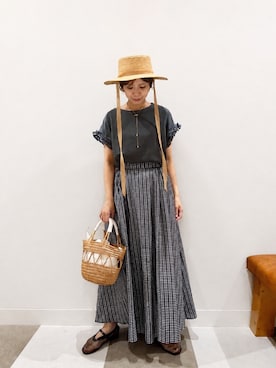「URBAN RESEARCH Sonny Label（アーバンリサーチサニーレーベル）のアイテム」を使った、yuccoさん（レディース・158cm）の夏コーディネート