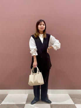 「アイテム（セットアップ）」を使った、yuccoさん（レディース・158cm）の冬コーディネート