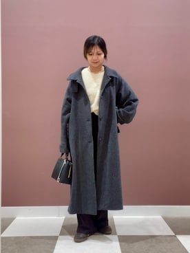 「冬の注目アウター」｜「アイテム（その他アウター）」を使った、yuccoさん（レディース・158cm）の秋コーディネート