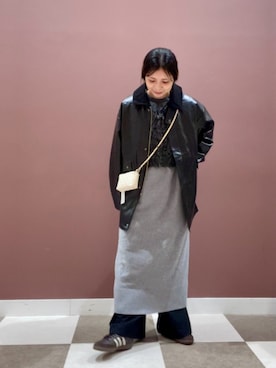 「ITEMS URBANRESEARCH（アイテムズ アーバンリサーチ）のアイテム（その他パンツ）」を使った、yuccoさん（レディース・158cm）の冬コーディネート