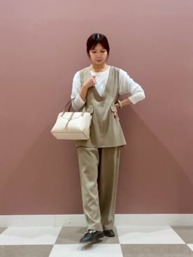 「ITEMS URBANRESEARCH（アイテムズ アーバンリサーチ）のアイテム」を使った、yuccoさん（レディース・158cm）の春コーディネート