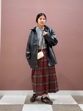 「URBAN RESEARCH（アーバンリサーチ）のアイテム（スニーカー）」を使った、yuccoさん（レディース・158cm）の秋コーディネート