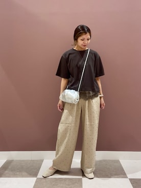 「RODE SKO（ロデスコ）のアイテム」を使った、yuccoさん（レディース・158cm）の夏コーディネート