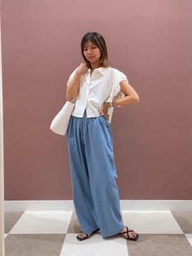 「アイテムズ」｜yuccoさん（レディース・158cm）の夏コーディネート