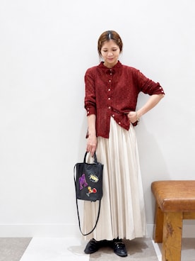 「ITEMS URBANRESEARCH（アイテムズ アーバンリサーチ）のアイテム」を使った、yuccoさん（レディース・158cm）の秋コーディネート